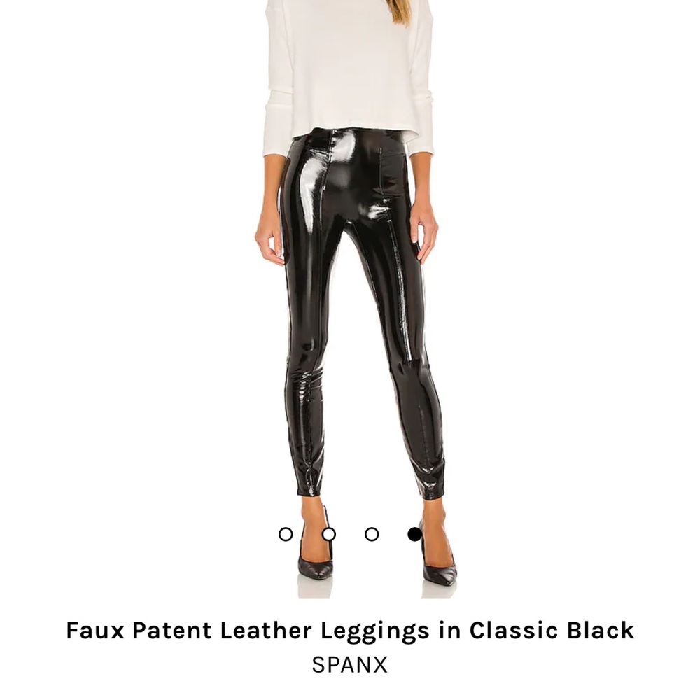 Spanx vegan lether leggings